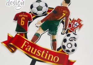 CR7 personalizado, topper mdf