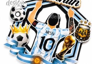 Messi personalizado , topper mdf
