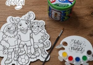 Kit Dia del Niño Puzzle para pintar grande
